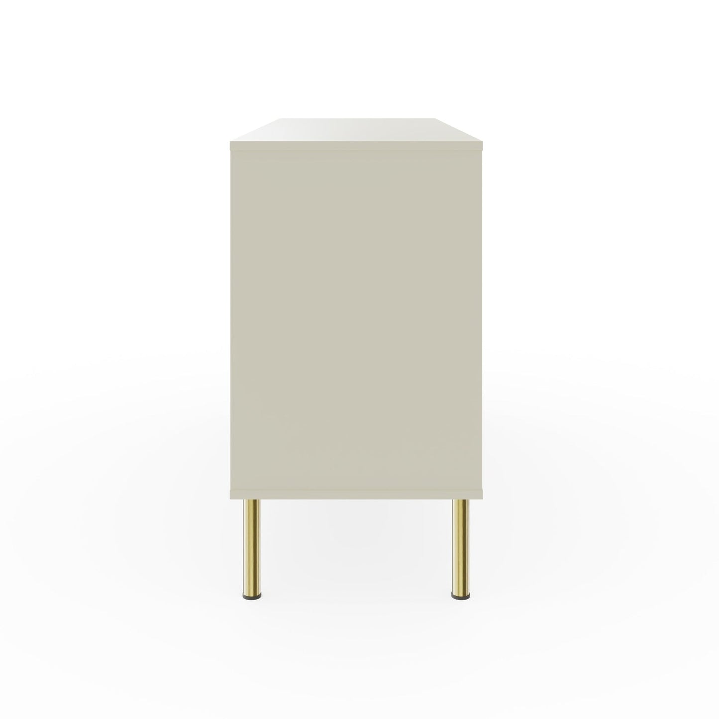 Nervata Large Sideboard White & Gold 2 Doors 4 Shelves 3 Drawers