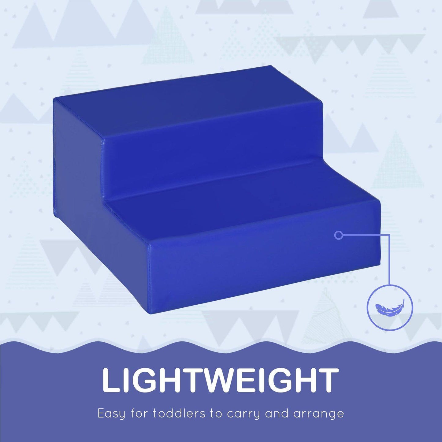 4-piece Soft Play Set Climb and Crawl Foam Toddler Stairs and Ramp for Baby